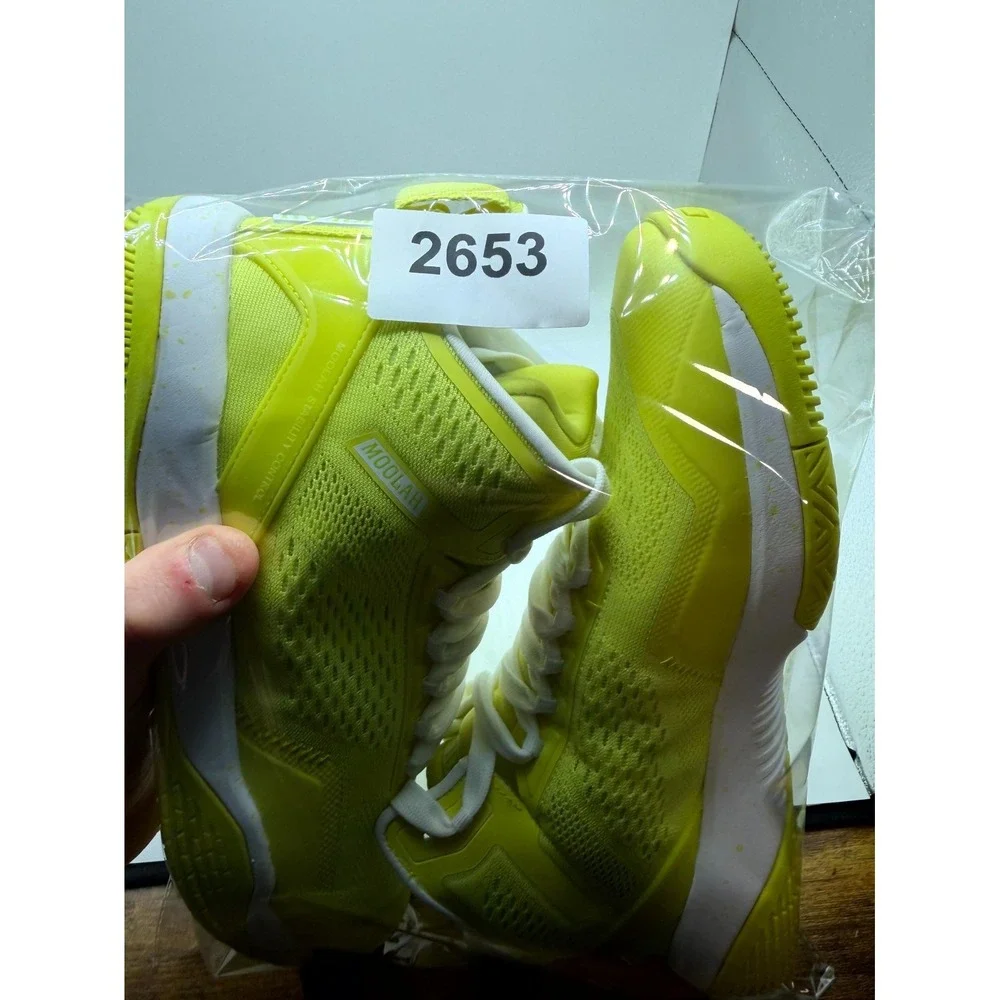 Moolah Kicks Neovolt Pro Mid 213006004‎ Womens 9 Sneaker Yellow Basketball Shoes
